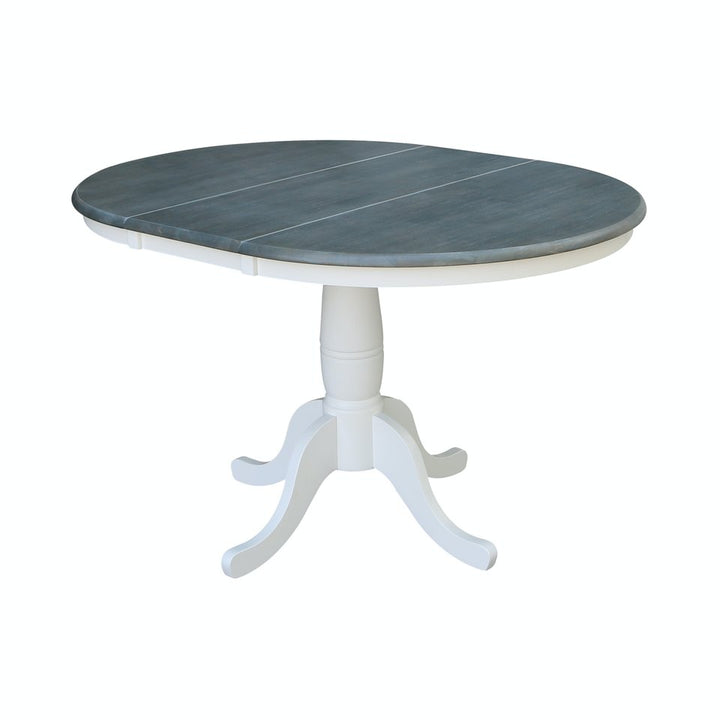 36" Round Extension Pedestal Table