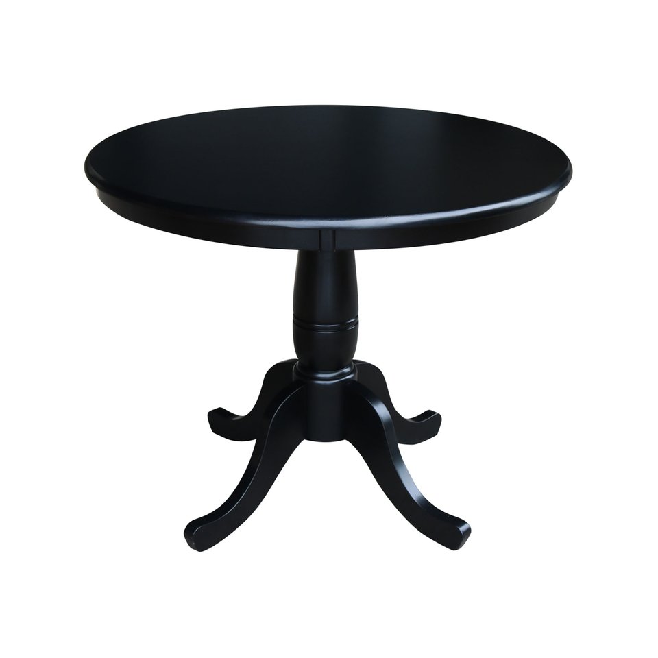 36" Round Extension Pedestal Table