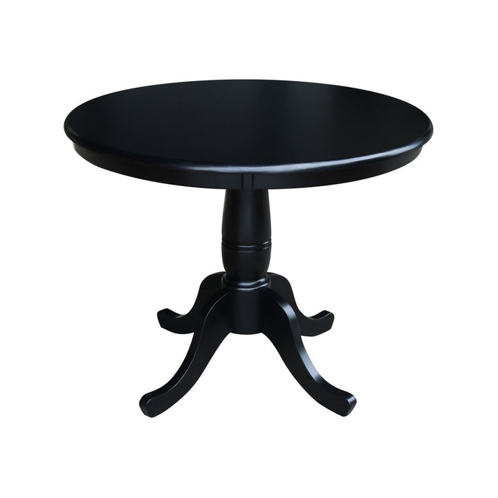 36" Round Extension Pedestal Table